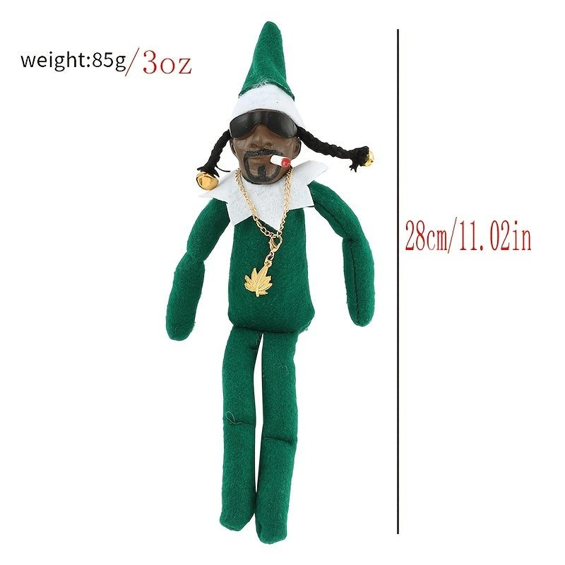 1pc, Festive Stoop Christmas Elf Doll Ornament Christmas Tree Pendant, Christmas Tree Decoration - Perfect Holiday Gift For Family And Friends