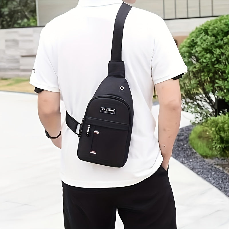 Men's Casual Outdoor Chest Bag Mountaineering Cycling Shoulder Bag Waterproof Sports
