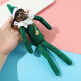 Festive Stoop Christmas Elf Resin Doll Ornament - Perfect Holiday Gift for Family and Friends newyear  gift