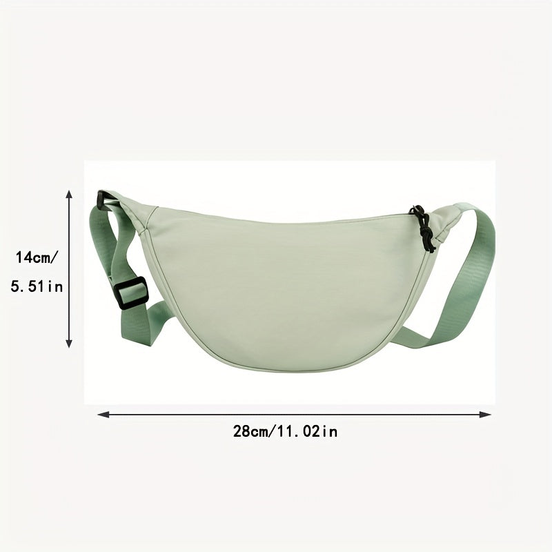 Casual Nylon Crossbody Bag, Lightweight Small Chest Bag