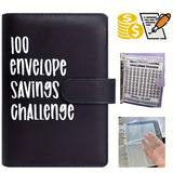 2024 Funny Hat New Year's gift  1 Set 100 Envelope Challenge Binder Easy And Fun Way To Save $5,050   Christmas present