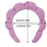 Face Wash Headband Towel Wristband Set Plush Head Hoop For Spa Make Up Daily Hair Accessories