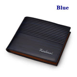 1pc Retro Style Men's Leather Wallet,Short Slim Male's Purse With Money Credit Card Holder