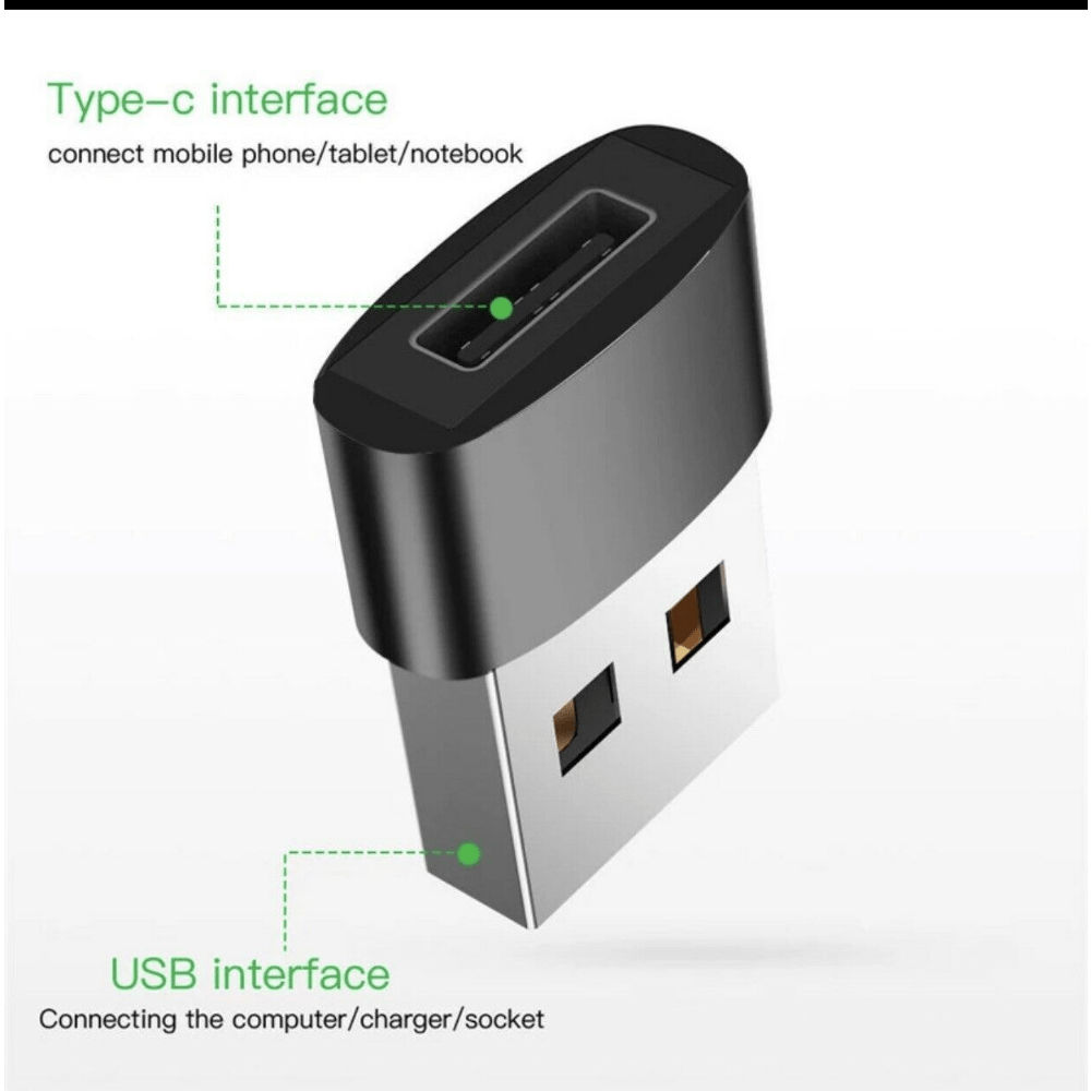 2 Pack USB-C to USB Male Adapter: Perfect Gift for iPhone, Airpods, iPad & Samsung Users on Birthdays & Special Occasions!