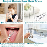 Stainless Steel U-shaped Tongue Scraper, Tongue Coating Cleaning Scraper, Fights Bad Breath, Remove Stains From Tongue Coating, Portable Packaging, Suitable For Both Men And Women