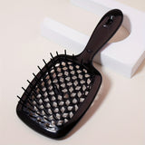 Detangling Brush Hollow Out Hairdressing Comb Paddle Anti Static Hair Comb For All Hair Types