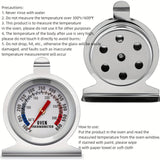 Accurate Stainless Steel Oven Thermometer for Electric/Gas Oven, Instant Read Kitchen Cooking Grill Smoker Thermometer with Large 2-Inch Dial (50-300¡ãC/100-600¡ãF) - Ensure Perfectly Cooked Meals Every Time