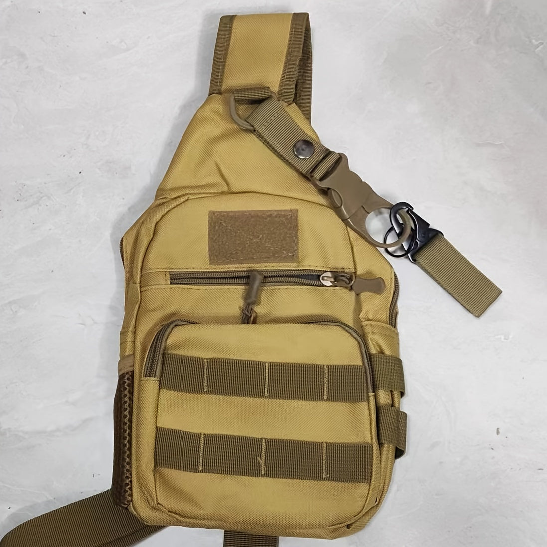 Molle Shoulder Bag For Camping, And Fishing - Durable Trekker Backpack With Multiple Compartments And Pockets