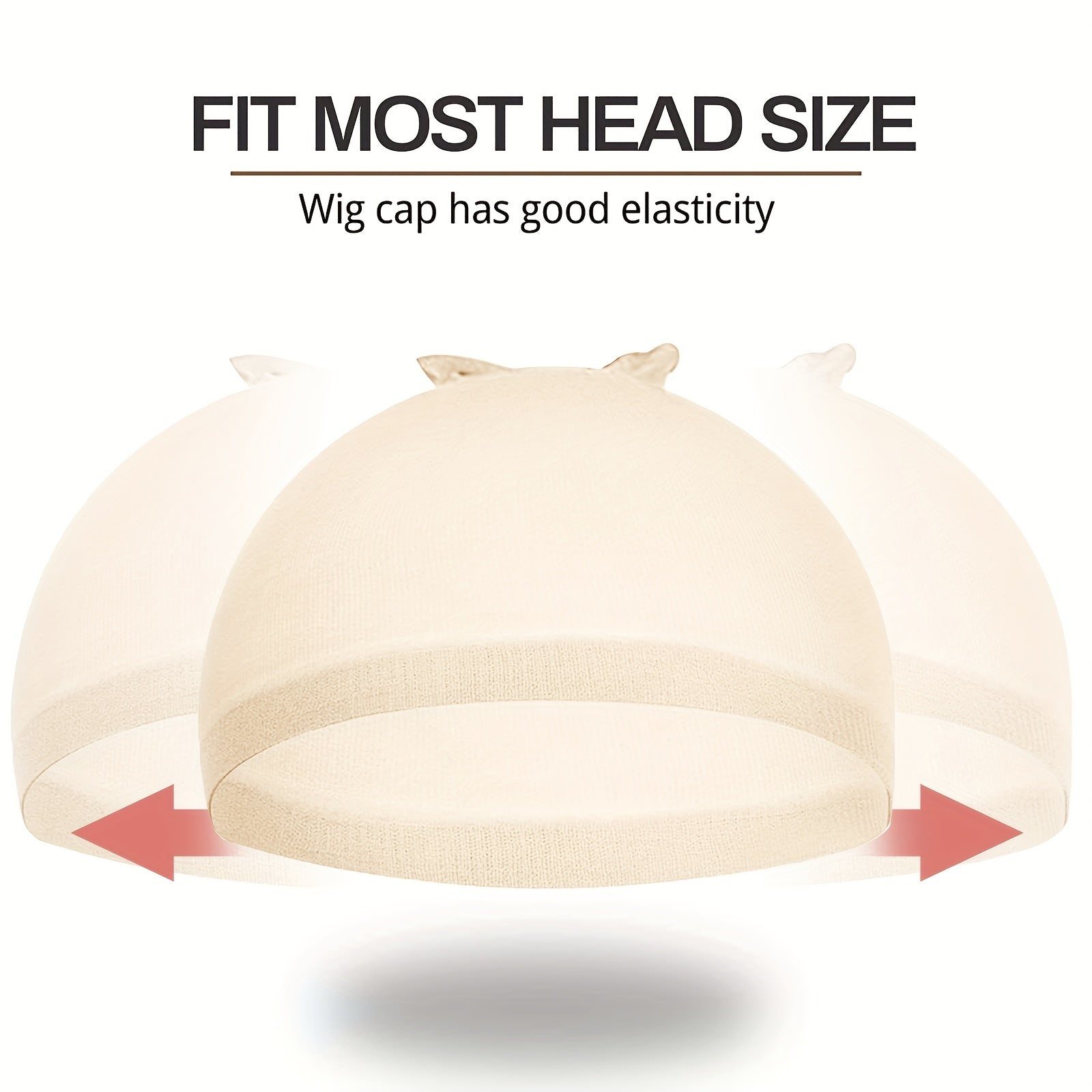 4pcs HD Wig Cap Elastic Breathable Invisible Wig Caps Perfect For Professional Use