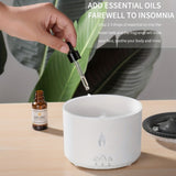 REUP Volcanic Flame Aroma Diffuser Essential Oil 360ml Portable Air Humidifier With Cute Smoke Ring Night Light Lamp Fragrance
