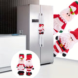 2pcs, Christmas Refrigerator Door Handle Cover Santa Snowman Kitchen Appliance Handle Covers Decorations For Fridge Microwave Oven Dishwasher Christmas Handle Protector