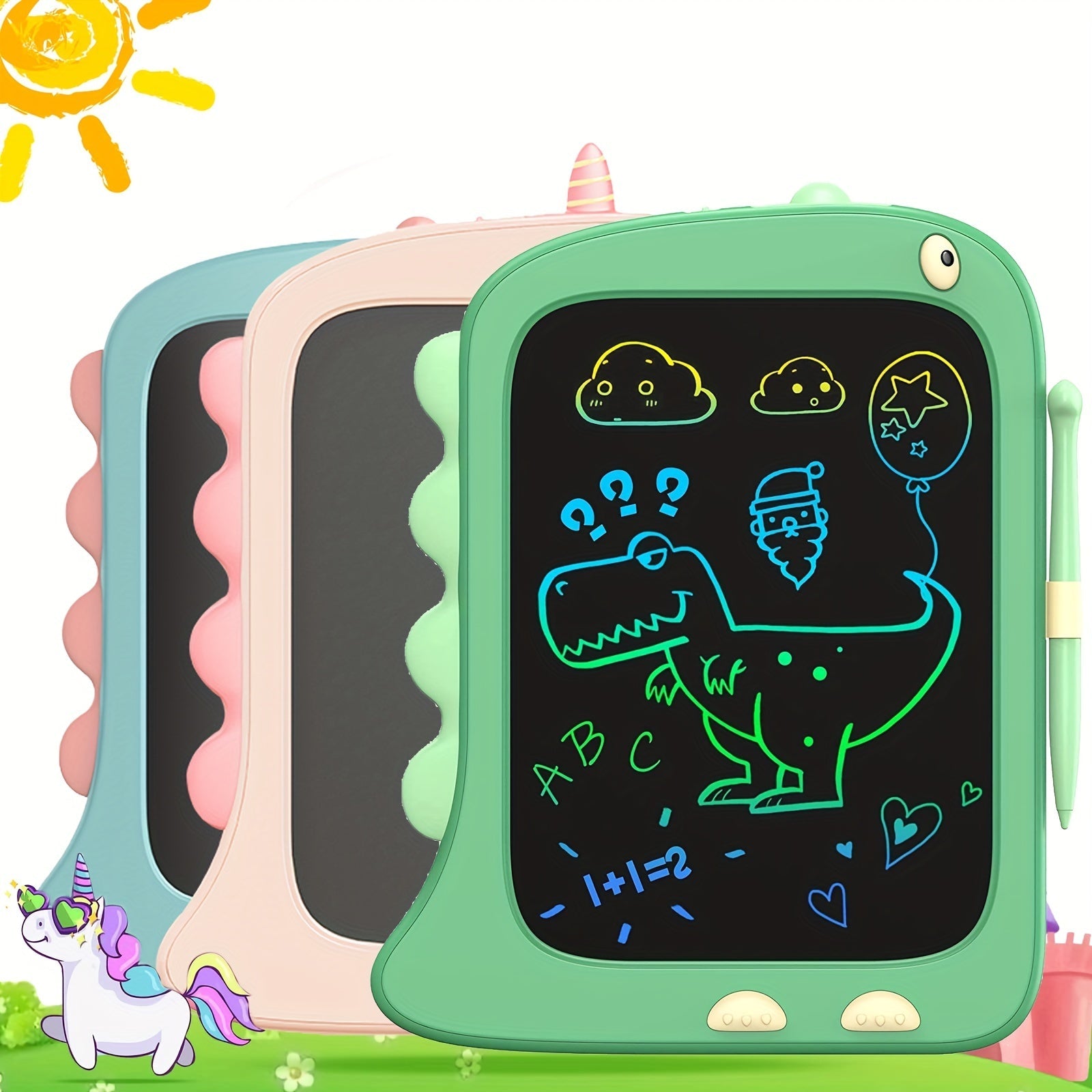 LCD Writing Tablet Toddler Toys, 21.59 Cm/8.5 Inch Doodle Board Drawing Pad Gifts For Kids, Dinosaur Boy Toy Drawing Board Christmas Birthday Gift, Drawing Tablet For Boys Girls 2+ Years Old