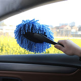 Car Dust Removal Made Easy - Small Duster Wipe, Soft Brush Cleaning Brush, Mini Bristle Brush & Nanofiber Car Interior Accessories