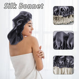 Satin Bonnet Silk Bonnet Hair Bonnet For Sleeping Satin Bonnet For Hair Bonnets For Women Silk Bonnet For Natural Hair Luxury Shower Cap For Women