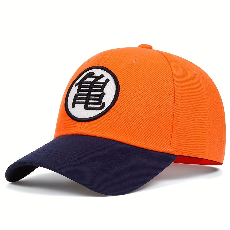 Anime Embroidery Unisex Baseball Cap Hip Hop Color Block Dad Hats Adjustable Sports Sun Hats For Women & Men