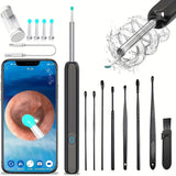 Ear Cleaner With Camera, Earwax Remover With 4 Spoons And 8 Earpick Tools, Earwax Remover With 1080P, Rechargeable Earwax Remover For Adults