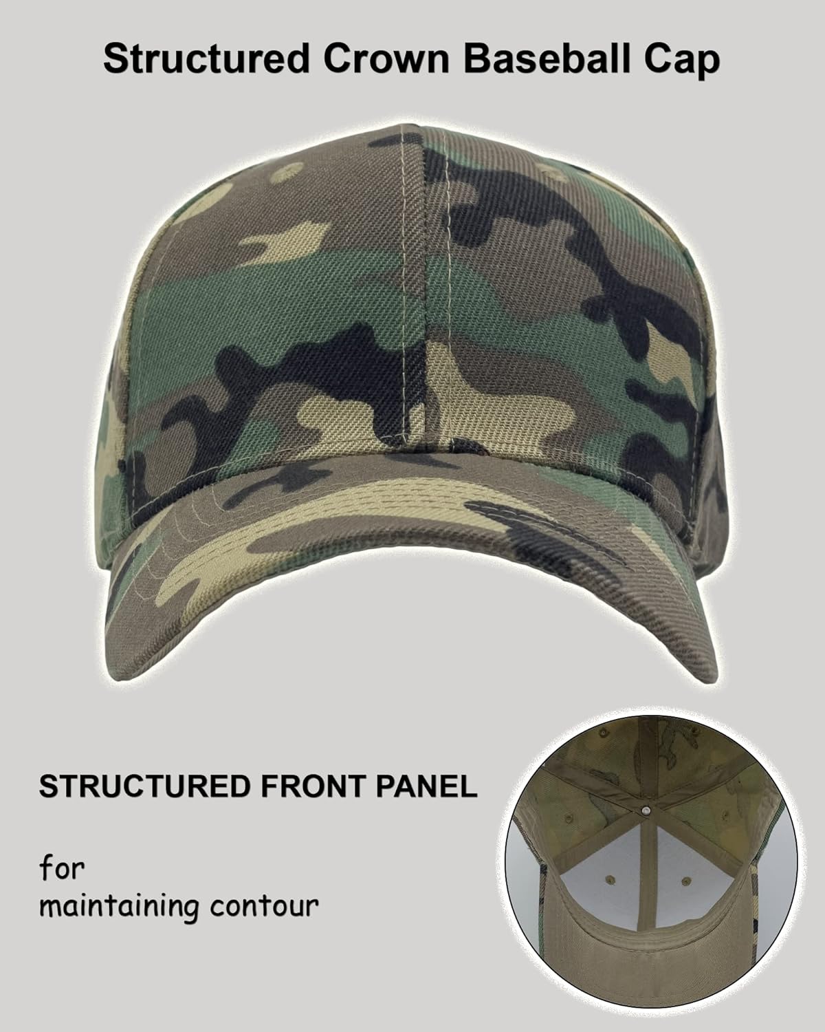 Utmost Structured Baseball Cap with Adjustable Closure - Performance Hat for Outdoor Activities and Custom Embroidery