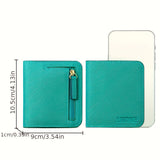 Bifold Credit Card Wallet, Multi Slots Credit Card Holder, PU Leather Coin Purse With ID Window