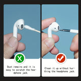 Earbuds Cleaning Brush For Air-pods And Air-pods Pro 1 2, Portable 3 In 1 Wireless Earphone Case Cleaning Tools Kit Cleaning Brush