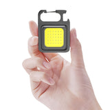 1pc Mini COB Flashlight: USB Rechargeable, Keychain Portable, Magnetic, Perfect For Outdoor Emergency & Camping!