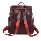 Tassel Decor Backpack Purse, Vintage PU Leather Shoulder Bag With Convertible Strap, Functional Daypack For Travel & Work