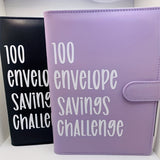 1 Set 100 Envelope Challenge Binder Easy And Fun Way To Save $5,050 Savings MoneyChallenges Binder Budget Binder With Cash Notebook 25 Inner Pages (without Numbers)+ 1pc Digital Page