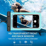 2 Packs Universal Waterproof Phone Pouch - Waterproof Case For IPhone 14 13 12 11 Pro Max XS Plus Samsung Galaxy Cellphone Up To 7.0" IPX8 Waterproof Cellphone Dry Bag Beach Vacation Essentials
