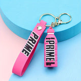 1pc Bottle Pendant Silicone Three-dimensional Keychain, Bag Ornament Key Chain For Men