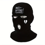 1pc Unisex Thermal  3-Hole Winter Knitted Mask With Full Face Covering For Outdoor Sports Cycling