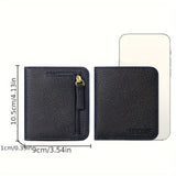 Bifold Credit Card Wallet, Multi Slots Credit Card Holder, PU Leather Coin Purse With ID Window
